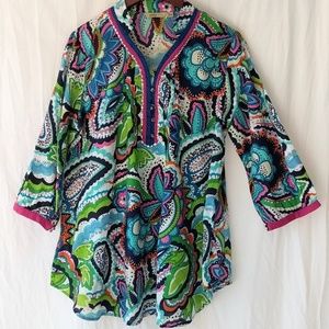 Global desi colorful top sz Xxl